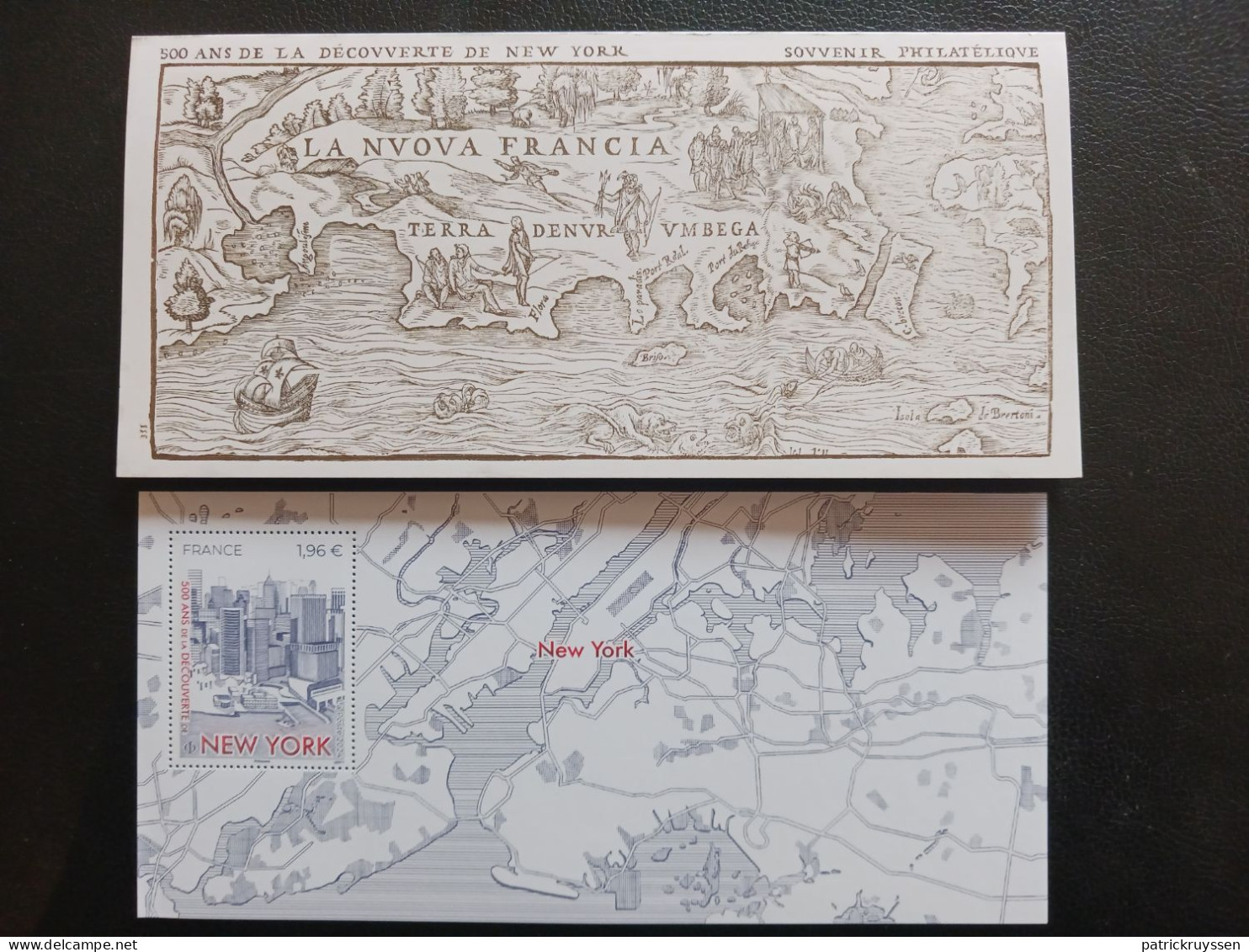 France 2024 500 Years Discovery NEW YORK 1524 Giovanni Da Verrazano Building SOUVENIR Ms1v Mnh - Unused Stamps