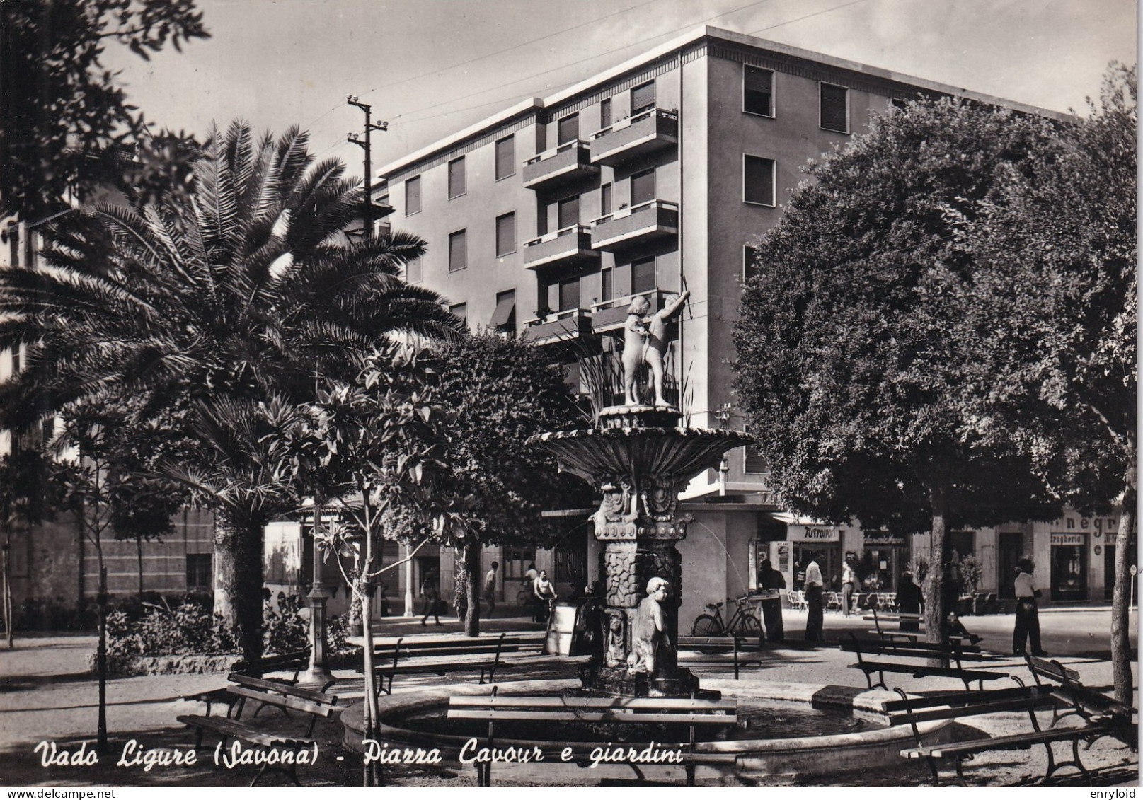 Vado Ligure Savona Piazza Cavour E Giardini - Sonstige & Ohne Zuordnung