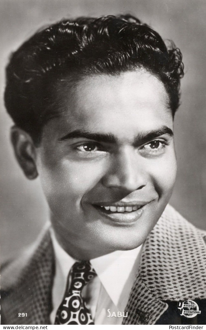 Sabu Indian Actor 291 Universal Film Real Photo Postcard - Actores