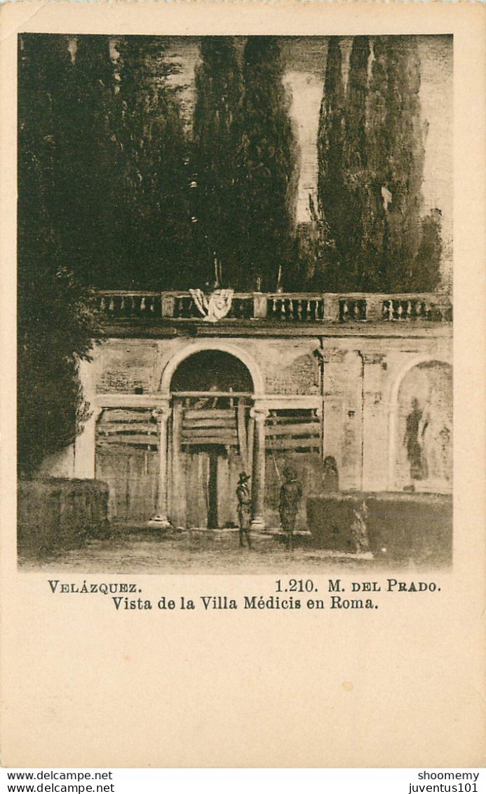 CPA Velasquez-Musée Del Prado-Vista De La Villa Médicis En Roma        L1084 - Other & Unclassified