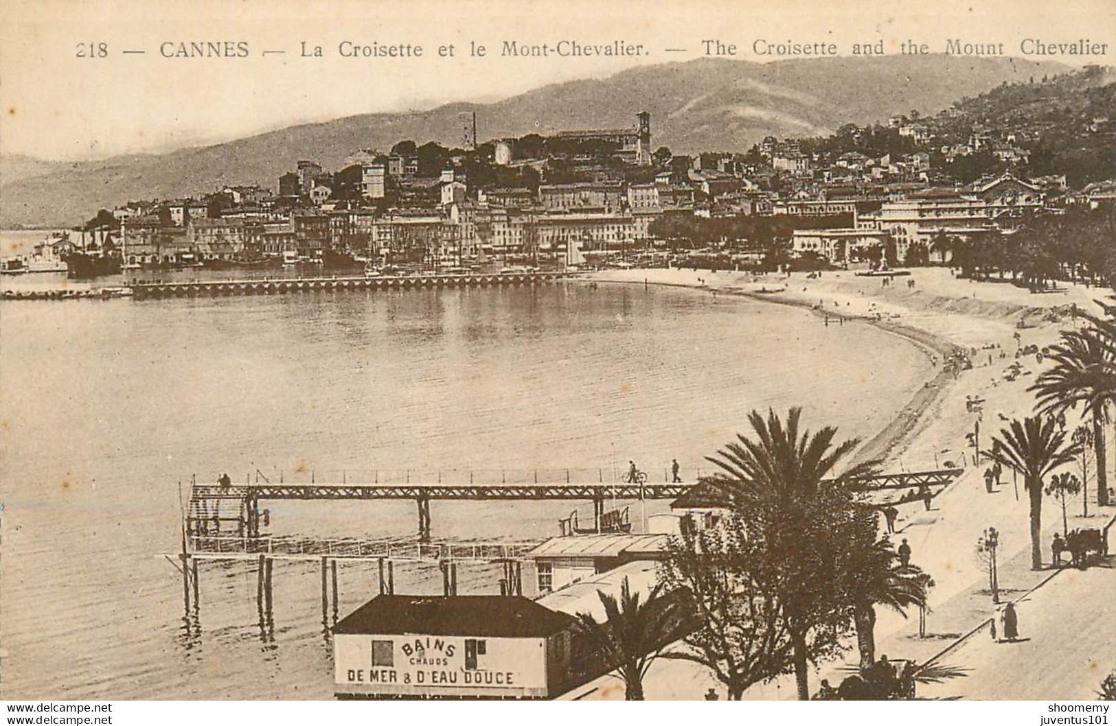 CPA Cannes-La Croisette Et Le Mont Chevalier        L1089 - Cannes
