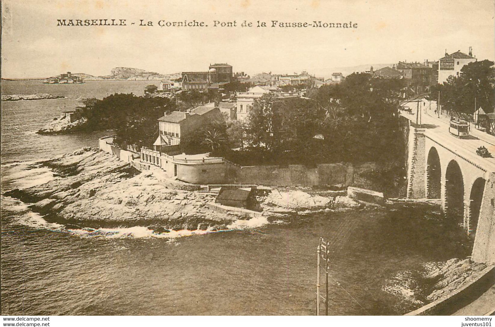 CPA Marseille-La Corniche-Pont De La Fausse Monnaie        L1089 - Endoume, Roucas, Corniche, Plages