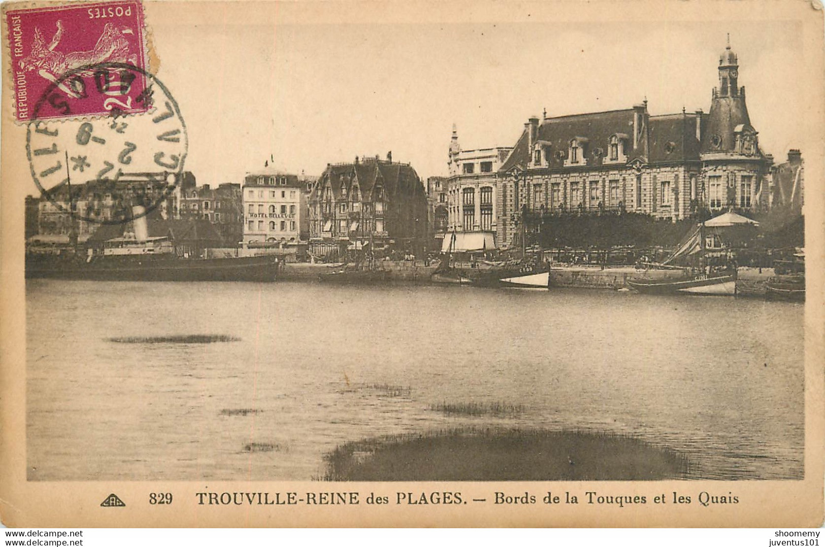 CPA Trouville-Bords De La Touques Et Les Quais-Timbre     L1157 - Trouville