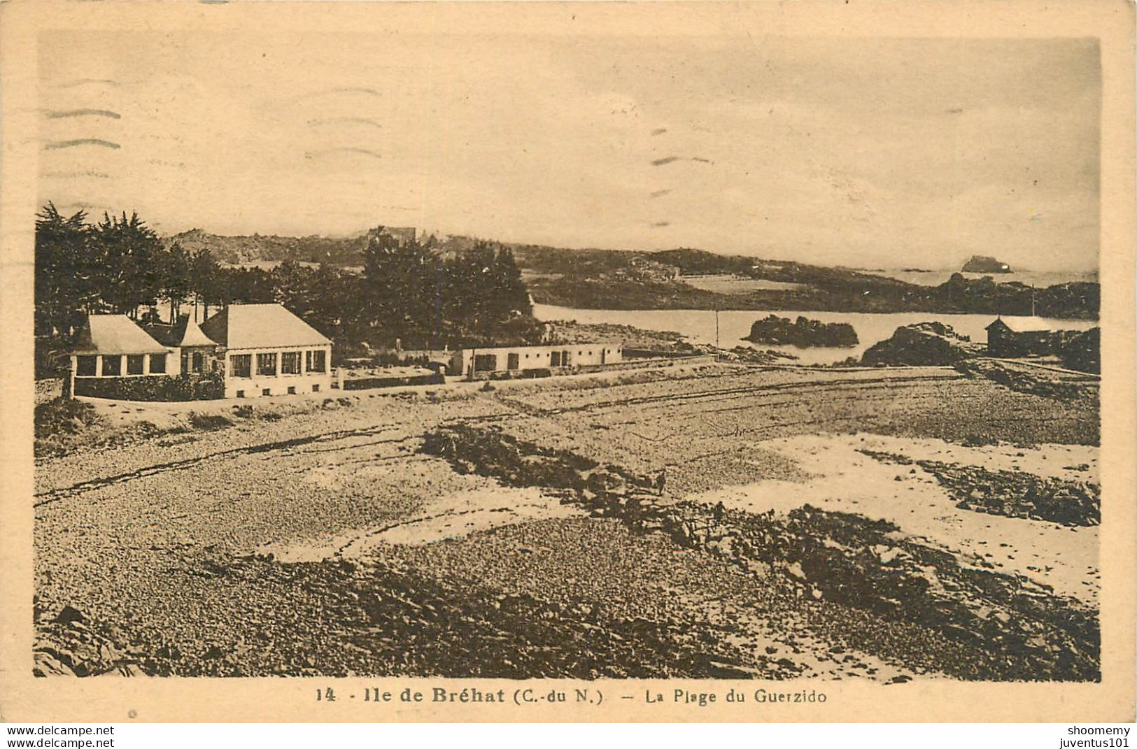 CPA Ile De Bréhat-La Plage De Guerzido-Timbre     L1157 - Ile De Bréhat