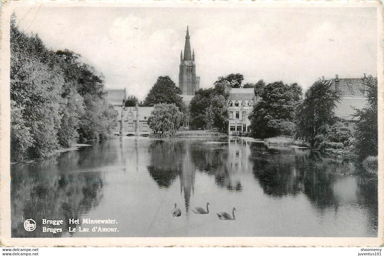 CPSM Bruges-Lac D'Amour-Timbre    L1160 - Brugge