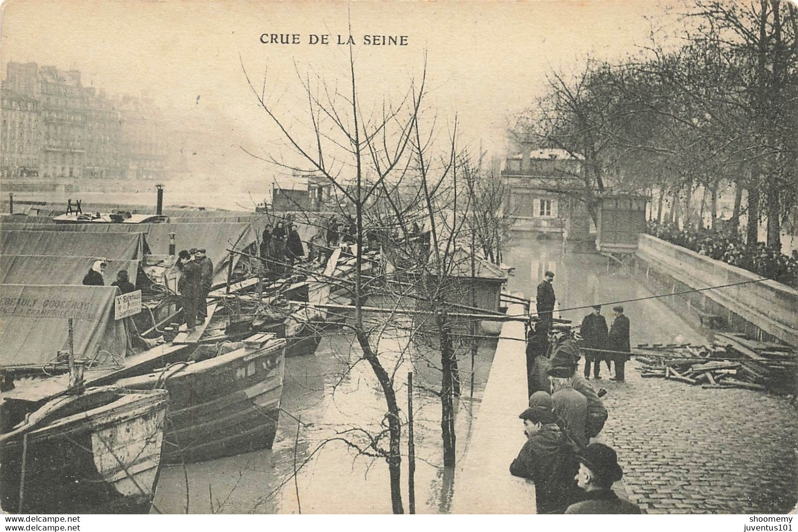 CPA Paris-Crue De La Seine       L2414 - La Crecida Del Sena De 1910