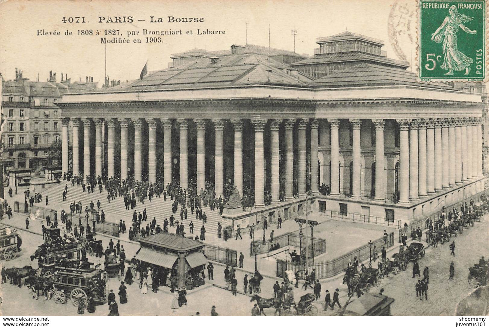 CPA Paris-La Bourse-4071-Timbre       L2414 - Other Monuments