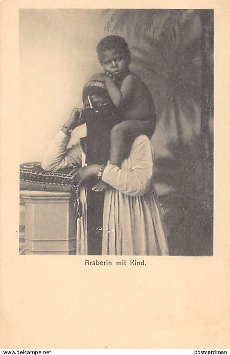 EGYPT - Arab Woman And Her Child - Publ. Unknown - Personen