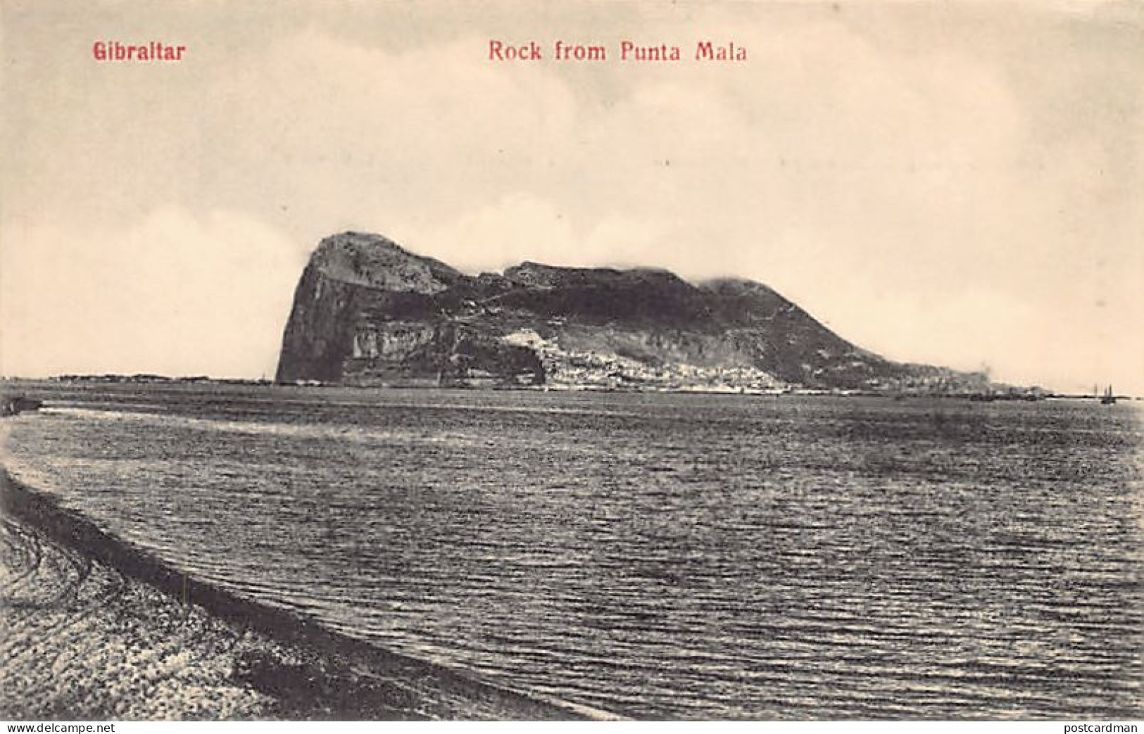 Gibraltar - Rock From Punta Mala - Publ. V. B. Cumbo  - Gibilterra