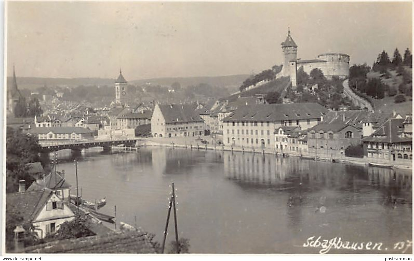 SCHAFFHAUSEN - Totalansicht - FOTOKARTE - Verlag E. Romberg 137 - Schaffhouse