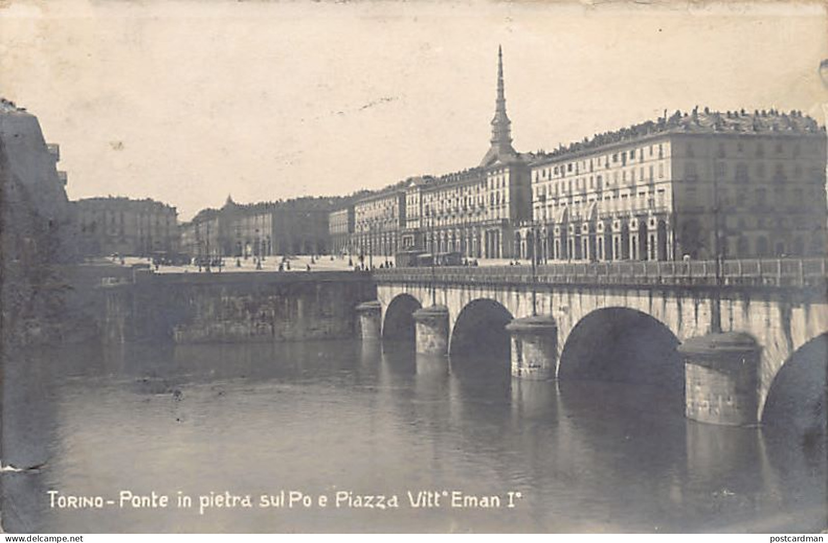 TORINO - Ponte In Pietra Sul Po E Piazza V.E. I - Ponts