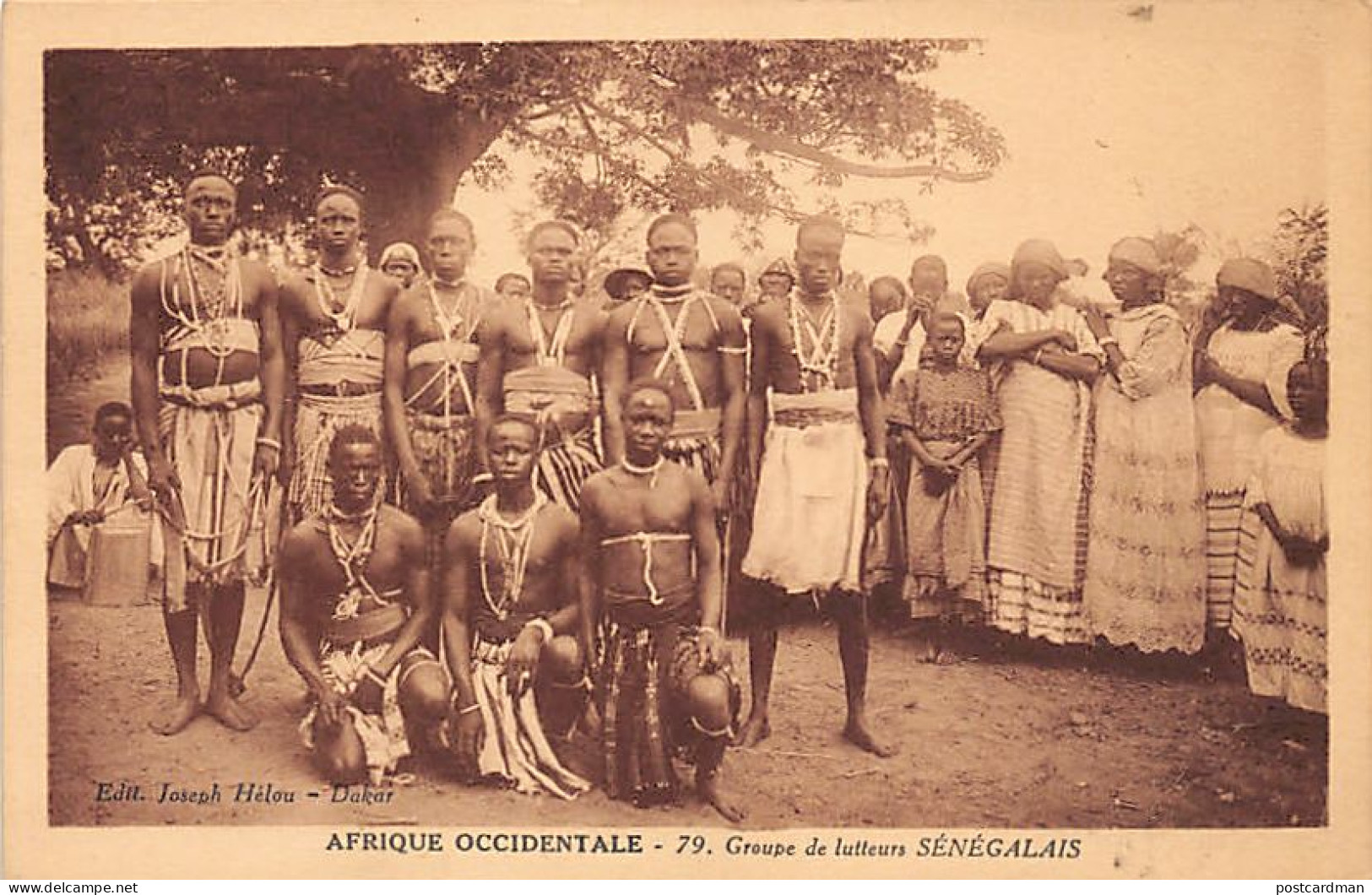 Sénégal - Groupe De Lutteurs Sénégalais - Ed. Joseph Hélou 79 - Sénégal