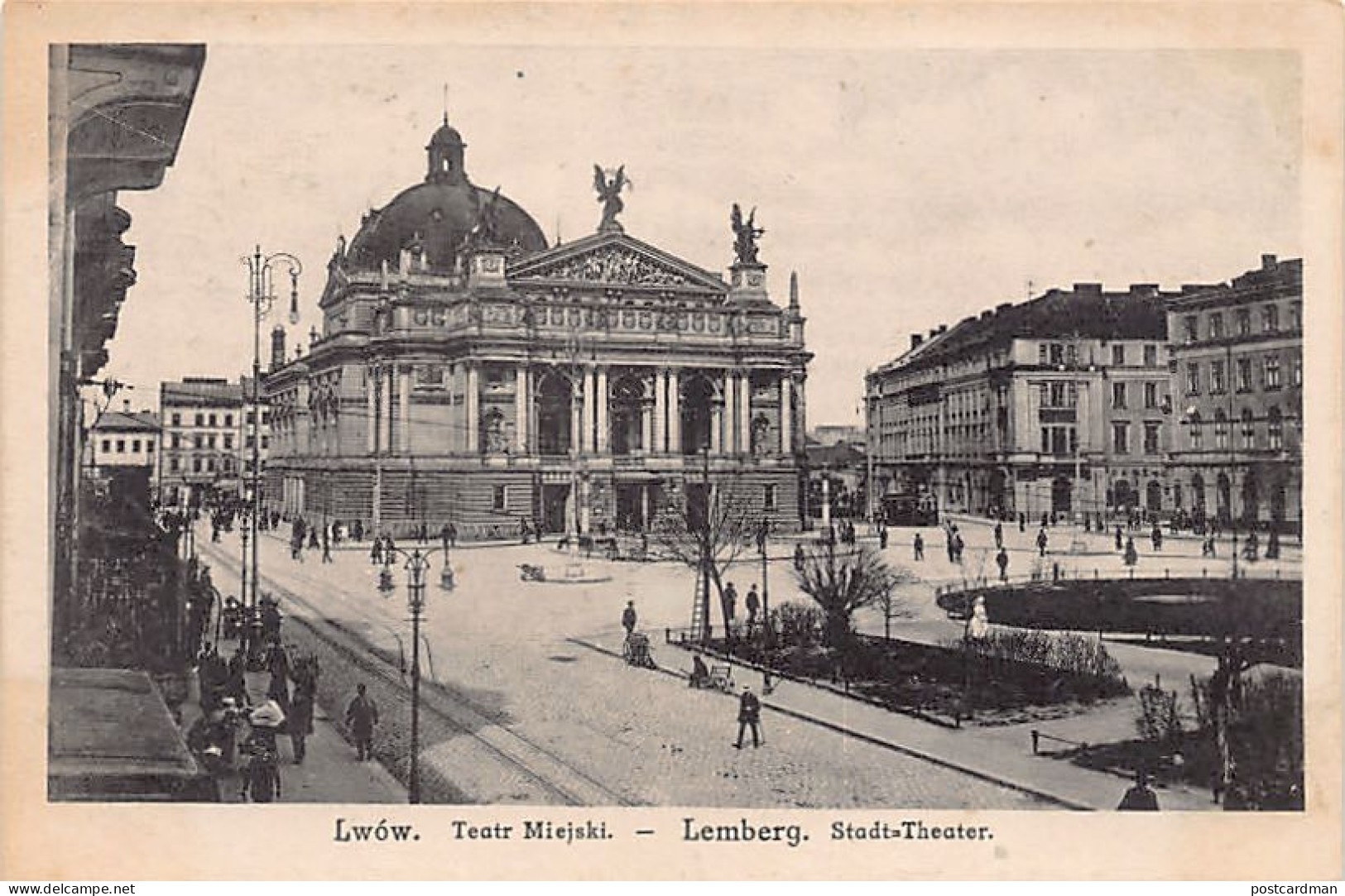 Ukraine - LVIV Lvov - City Theatre - Publ. Leon Propst 1918  - Ucrania