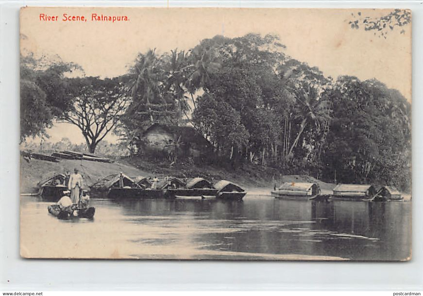 Sri Lanka - RAINAPURA - River Scene - SEE SCANS FOR CONDITION - Publ. Plâté & Co.  - Sri Lanka (Ceylon)