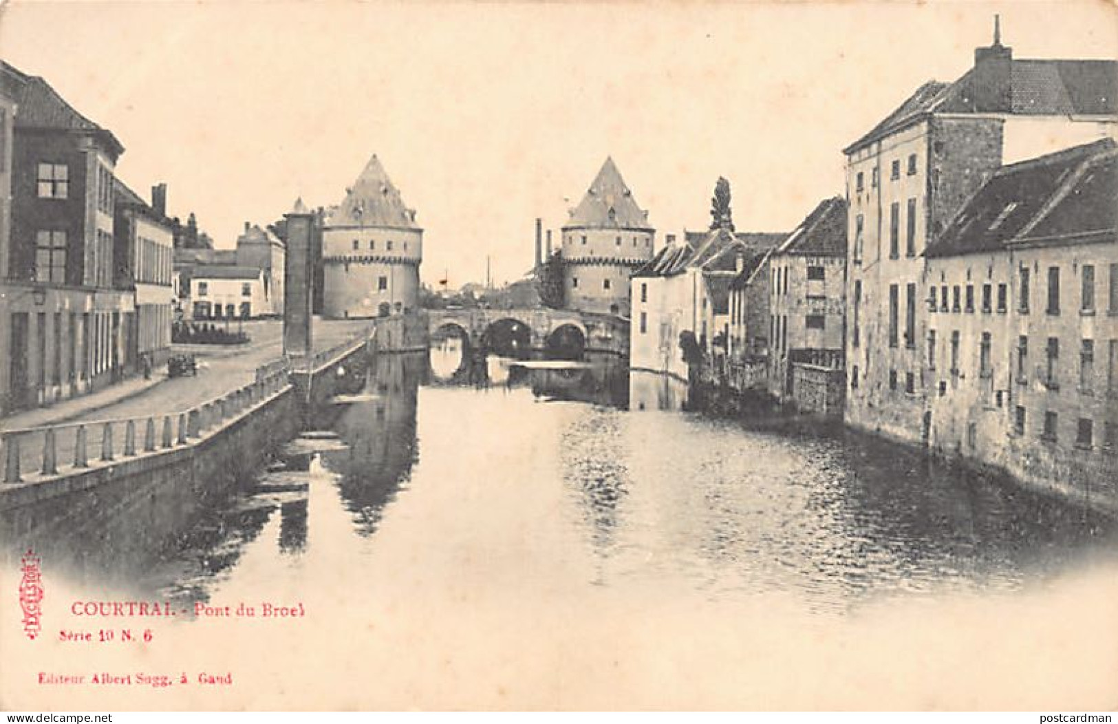 België - KORTRIJK (W. Vl.) Broekbrug - Pont Du Broek - Uitg. Albert Sugg Série 19 N. 6 - Kortrijk