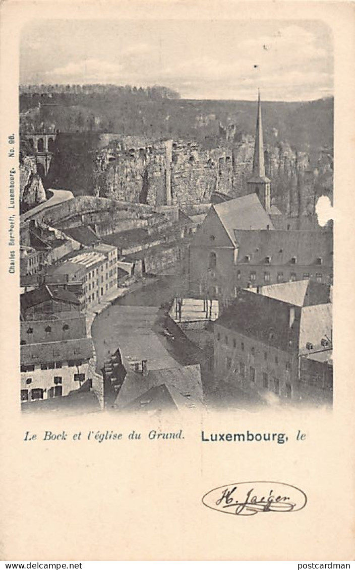 LUXEMBOURG-VILLE - Le Bock Et L'église Du Grund - Ed. Charles Bernhoeft 96 - Luxemburg - Stad