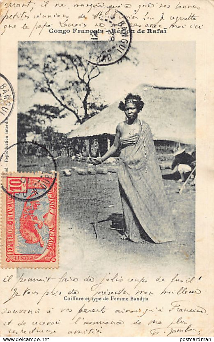 Centrafrique - Région De Rafaï - Coiffure Et Type De Femme Bandja - Ed. Inconnu  - Centrafricaine (République)