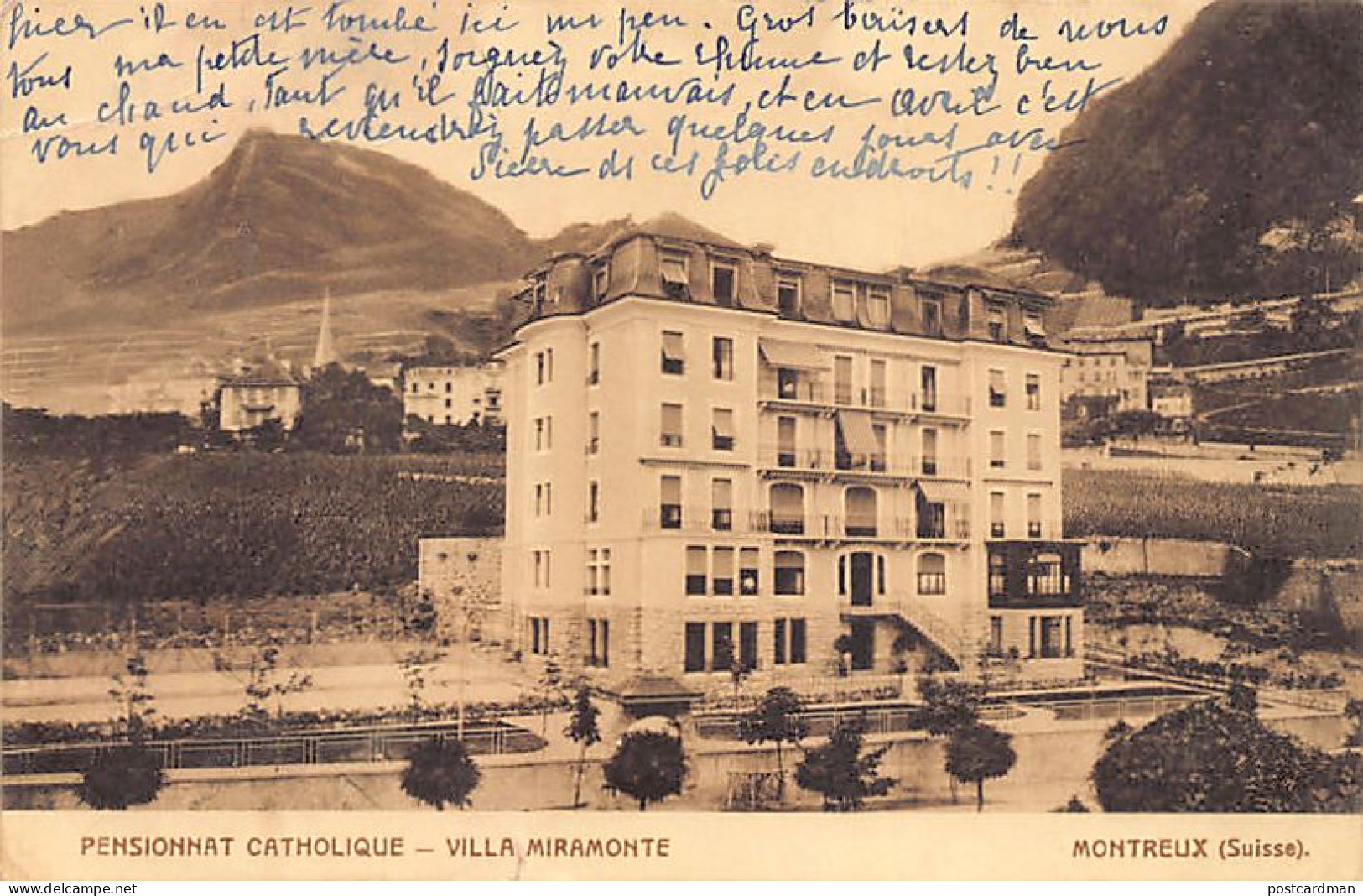 MONTREUX (VD) Montreux Pensionat Catholique Villa Miramonte - Petite Déchirure B - Montreux