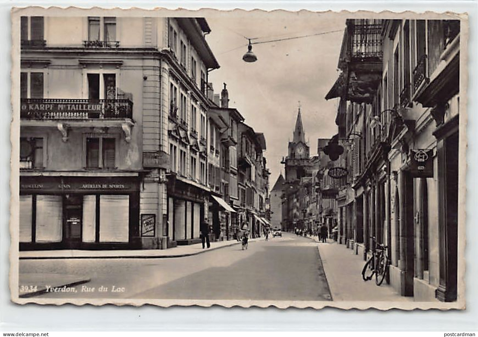 YVERDON-LES-BAINS (VD) Rue Du Lac - O. Karpf Maître Tailleur - Ed. C. SartorI 3934 - Yverdon-les-Bains 