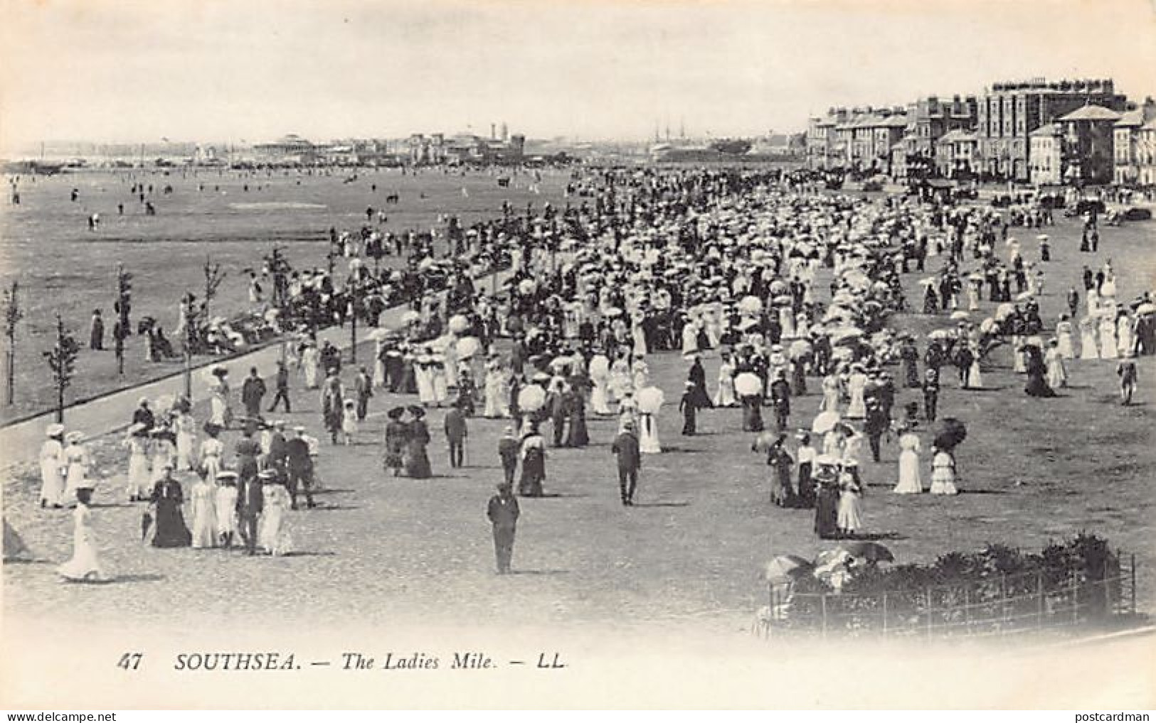 England - Hants - SOUTHSEA - The Ladies Mile - Publisher Levy LL 47 - Portsmouth