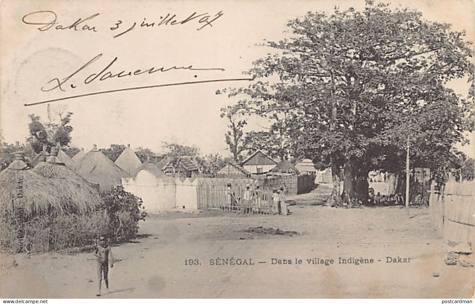 Sénégal - DAKAR - Dans Le Village Indigène - Ed. Fortier 193 - Sénégal