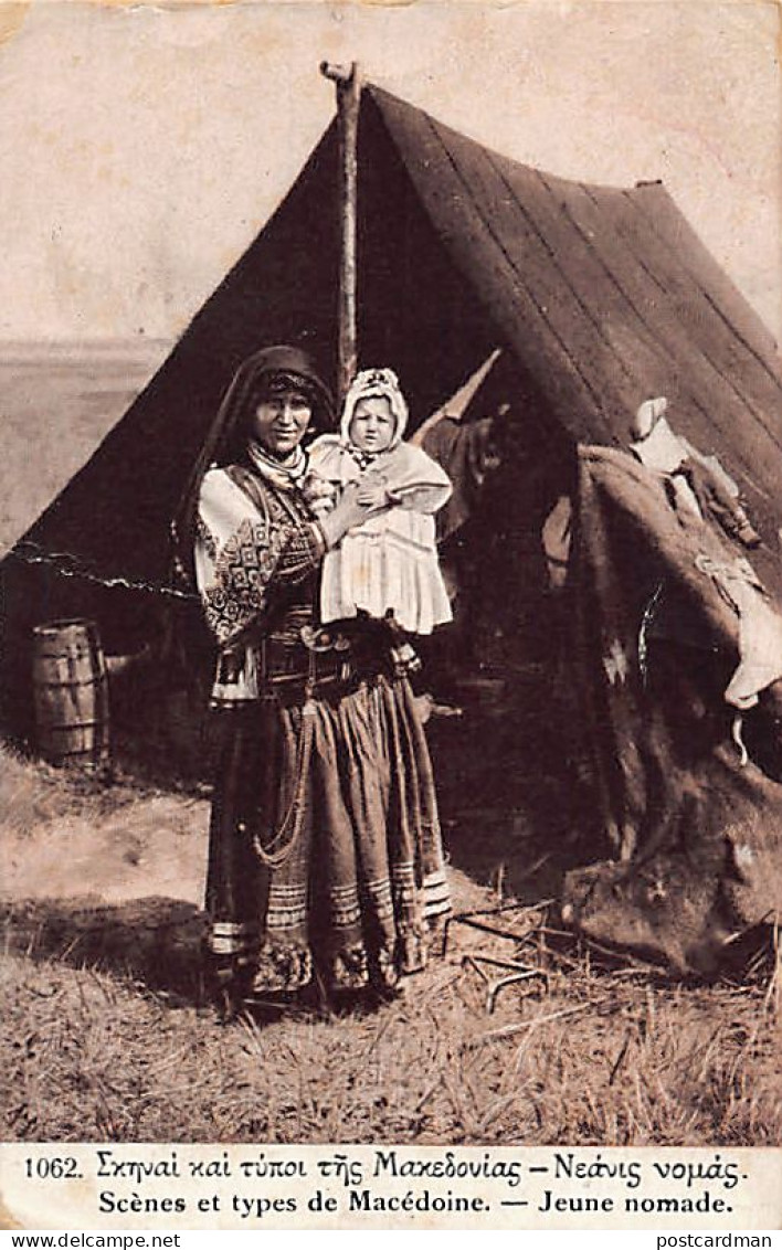 Greece - Young Macedonian Nomad Woman With Her Child - Publ. Librairie Française, Salonica 1062 - Greece