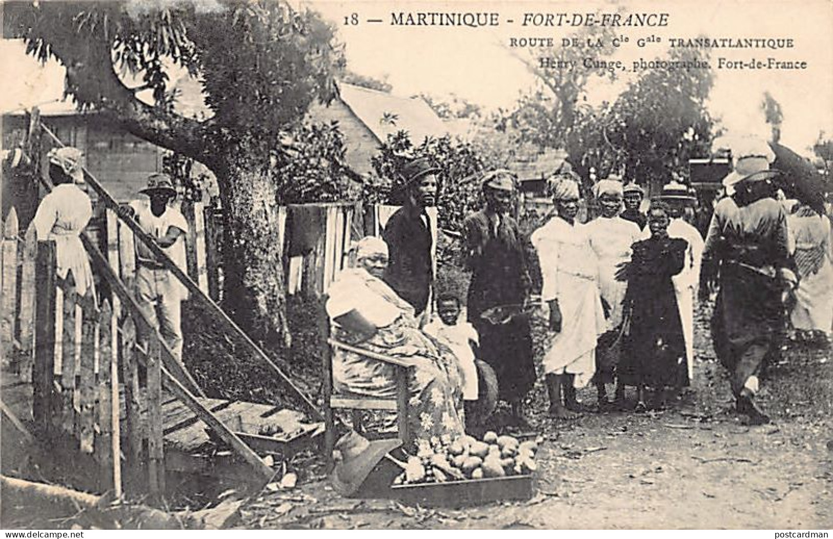 Martinique - FORT De FRANCE - Marchandes - Route De La Compagnie Générale Transatlantique - Ed. Henri Cunge 18 - Fort De France