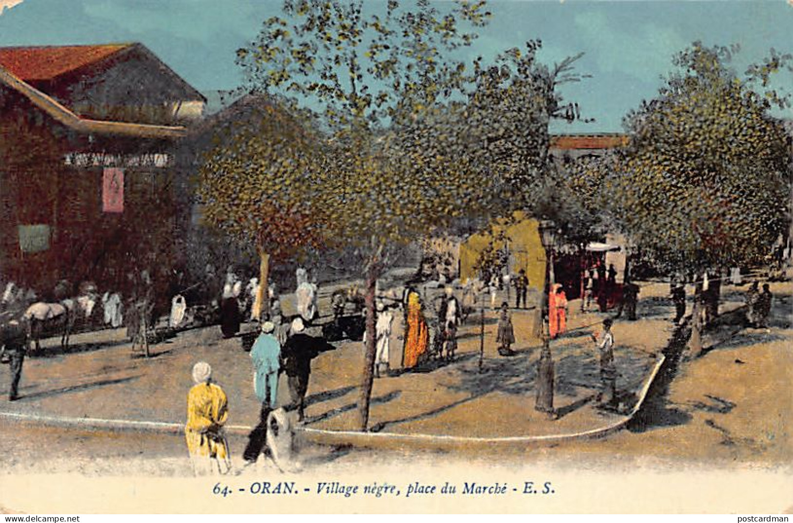 ORAN - Village Nègre, Place Du Marché - Oran