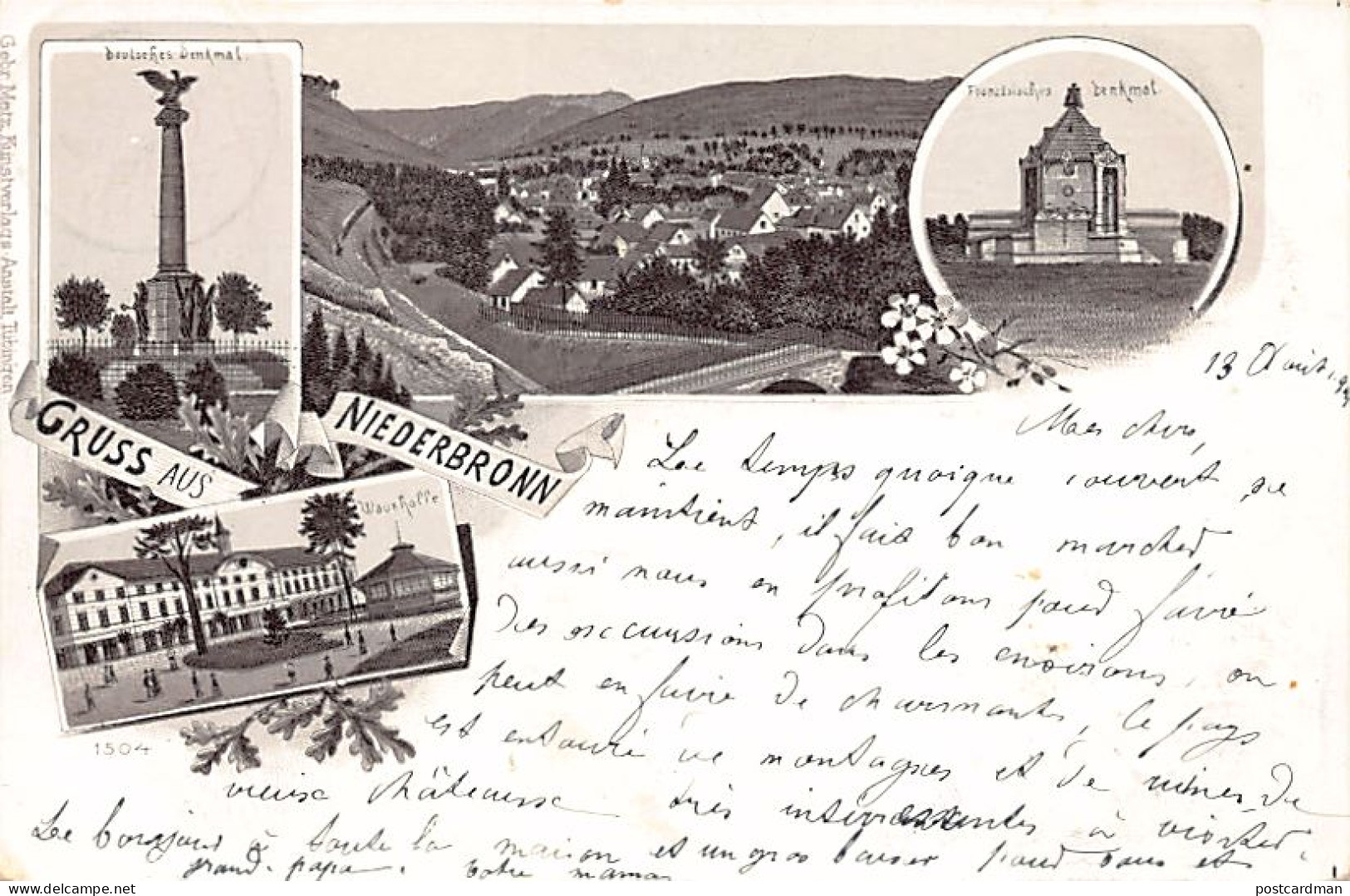 Niederbronn-les-Bains - Vue D'ensemble - Casino - Monuments -  Ed. Gebr. Metz - Niederbronn Les Bains