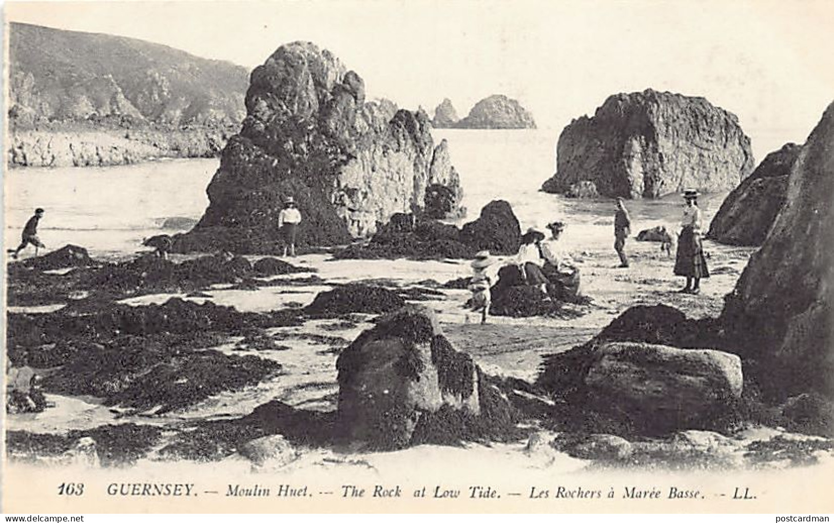 Guernsey - MOULIN HUET - The Rock At Low Tide - Publ. Levy L.L. 163 - Guernsey