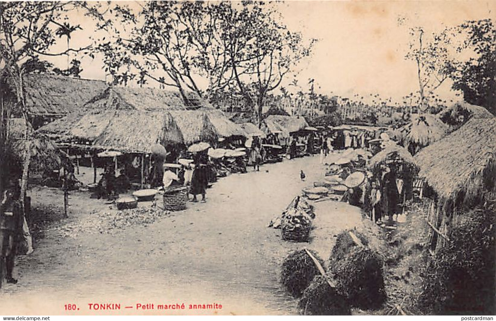 Viet-Nam - TONKIN - Petit Marché Annamite - Ed. P. Dieulefils 180 - Viêt-Nam