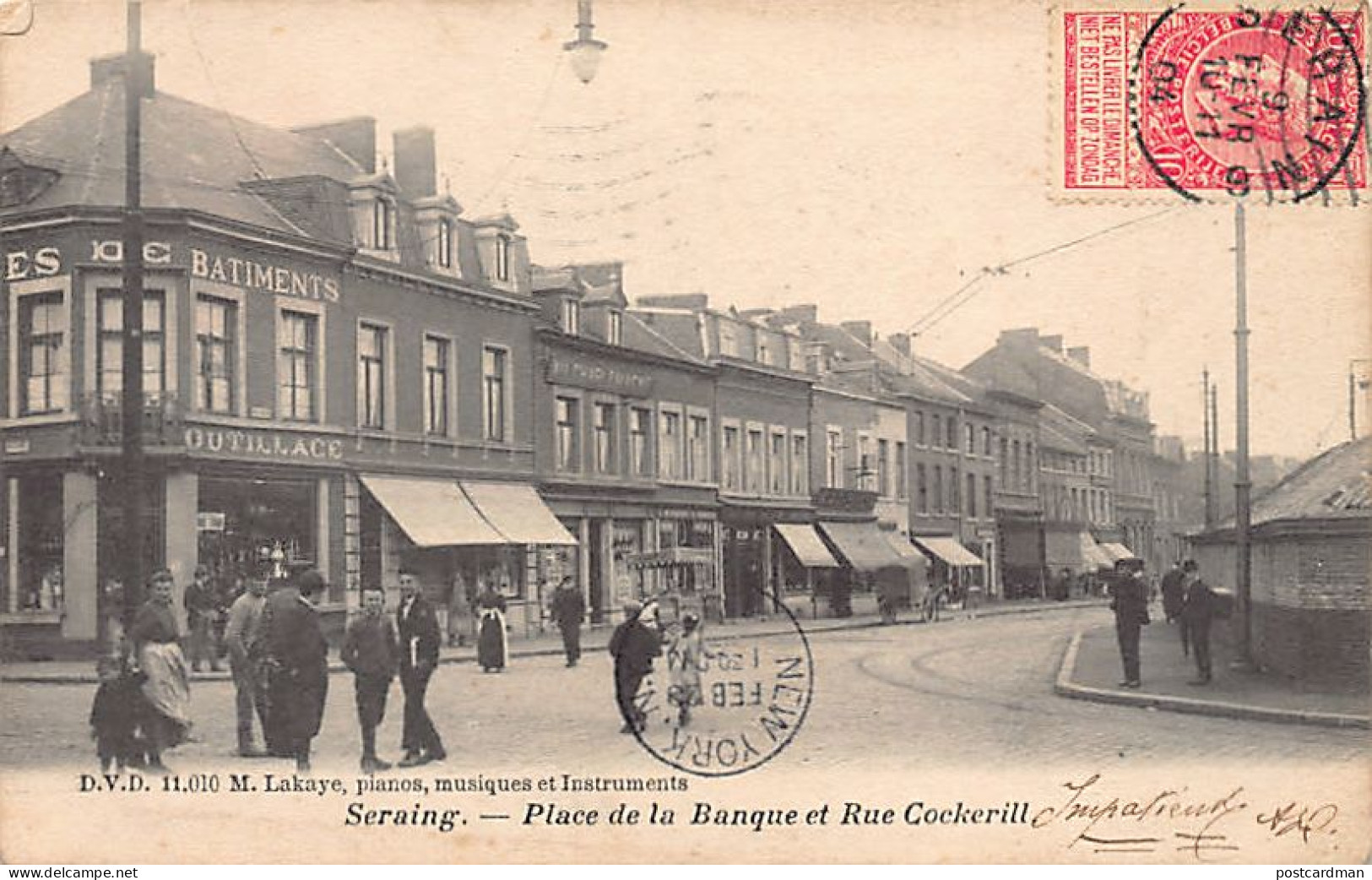 SERAING (Liège) Place De La Banque Et Rue Cockerill - Seraing