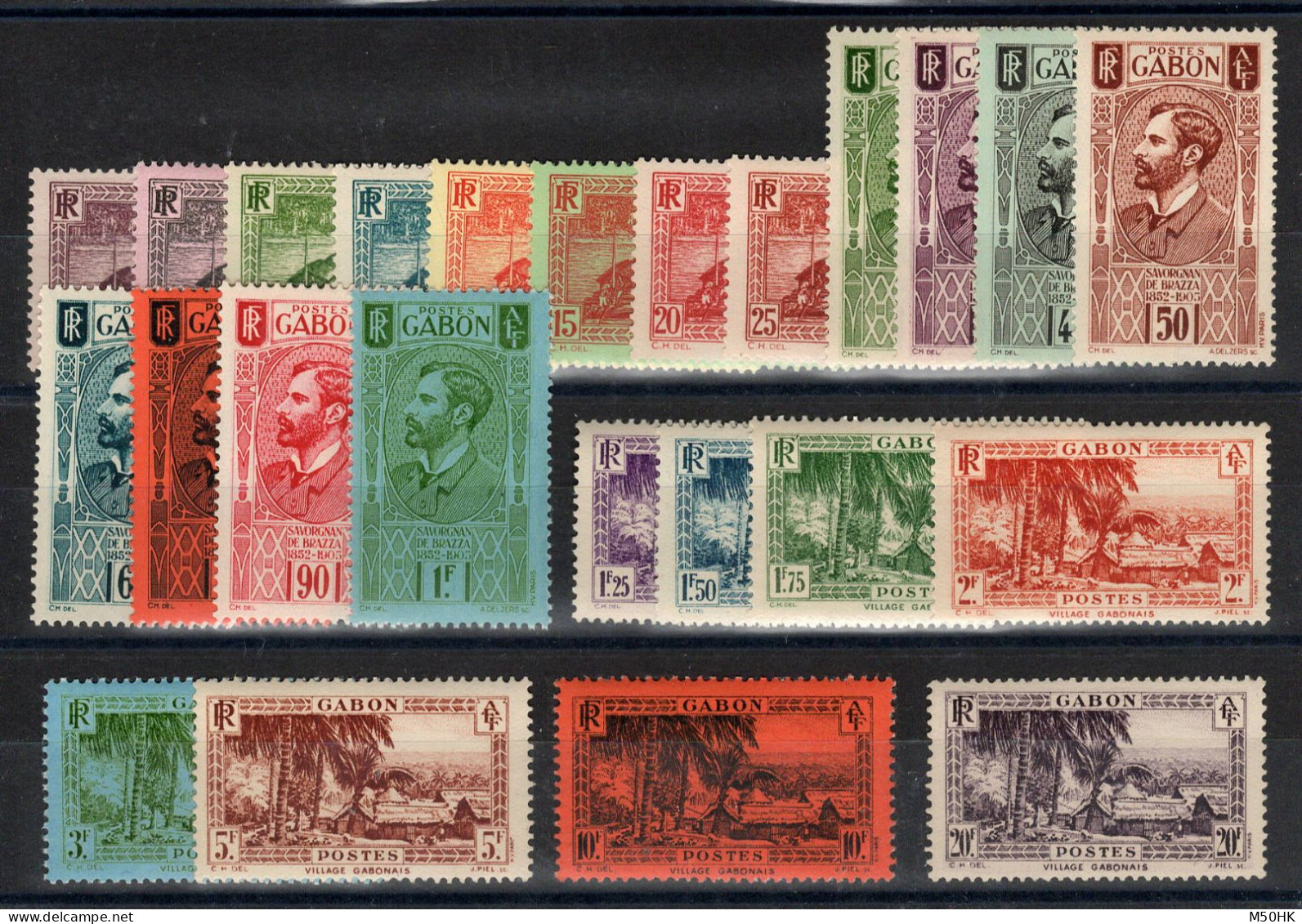 Gabon - YV 125 à 146 N* MH Complète (des N**) , Cote 245 Euros - Unused Stamps