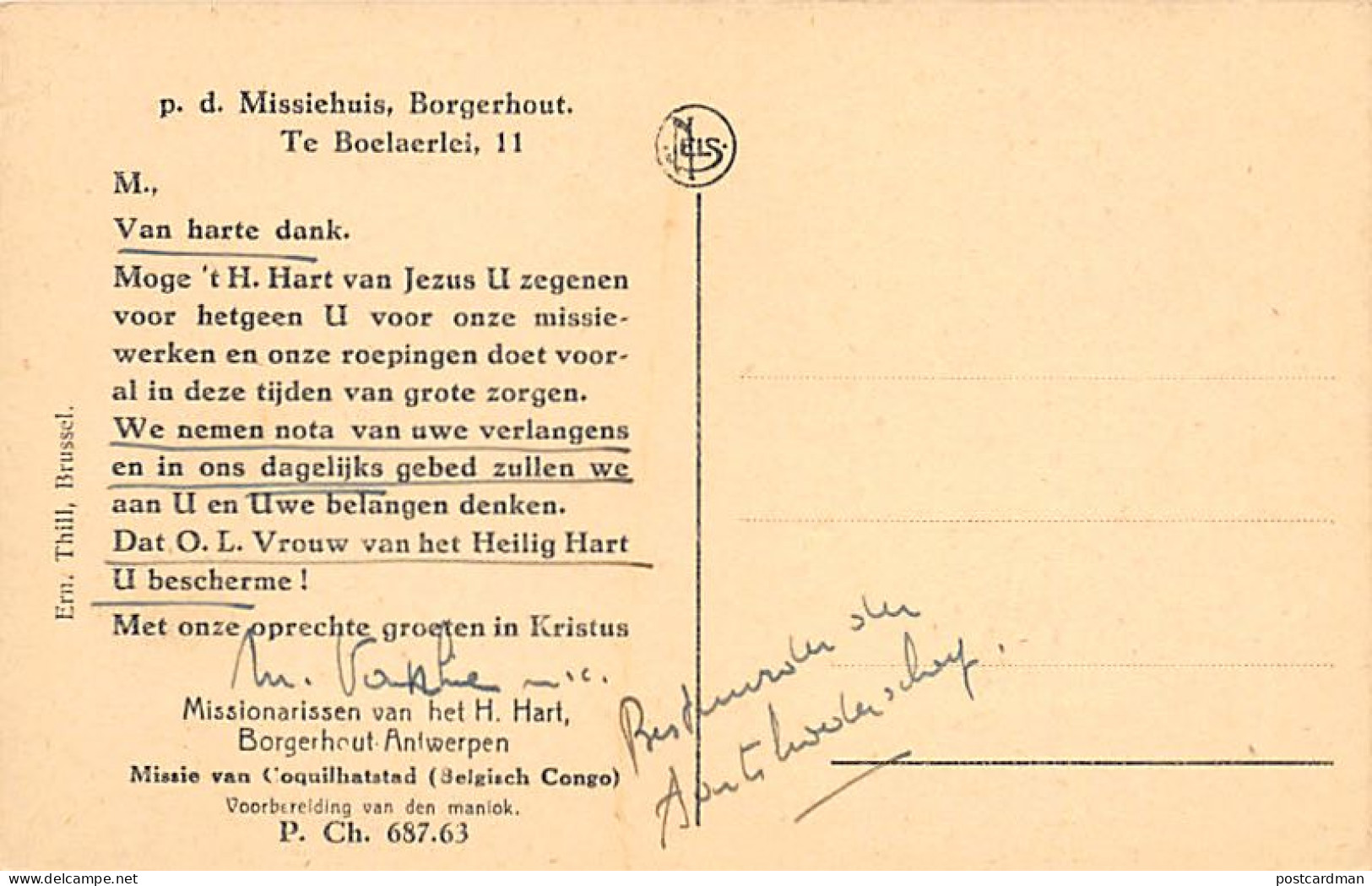 Congo Kinshasa - MBANDAKA Coquilhatville - Préparation Du Manioc - Ed. Missionarissen Van Het H. Hart  - Belgisch-Kongo