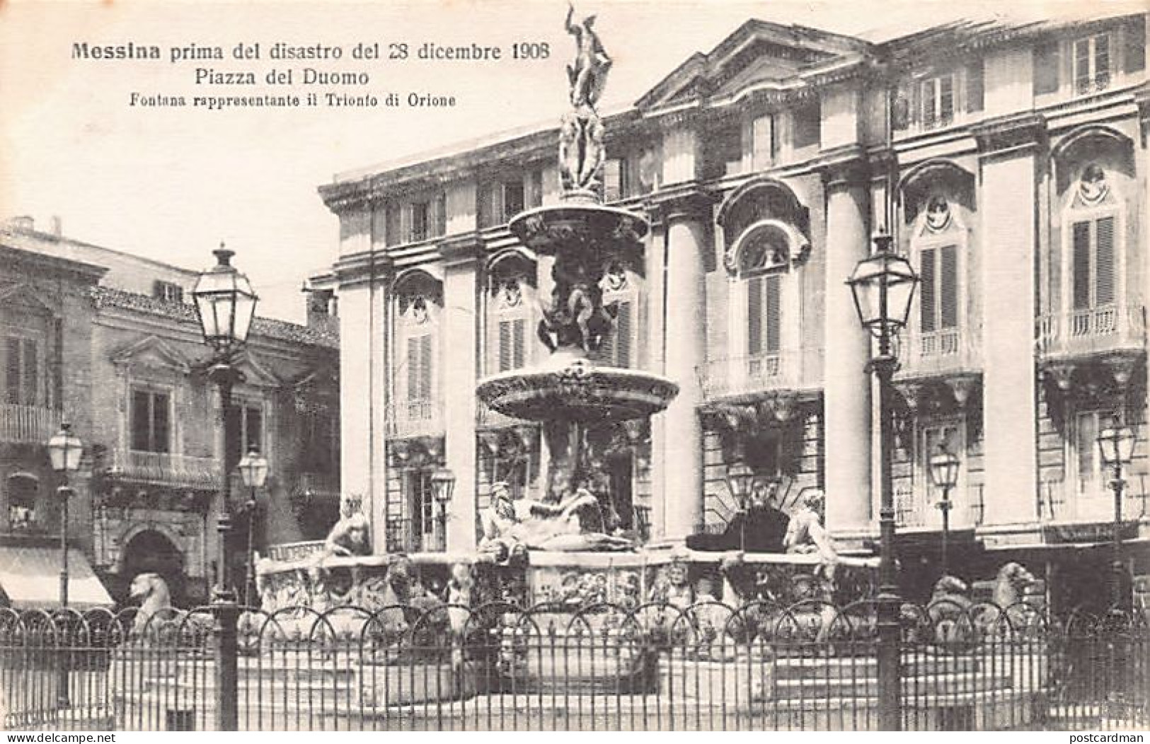 Messina Primo Del Disastro Del 28 Diciembre 1908 - Piazza Del Duomo - Messina