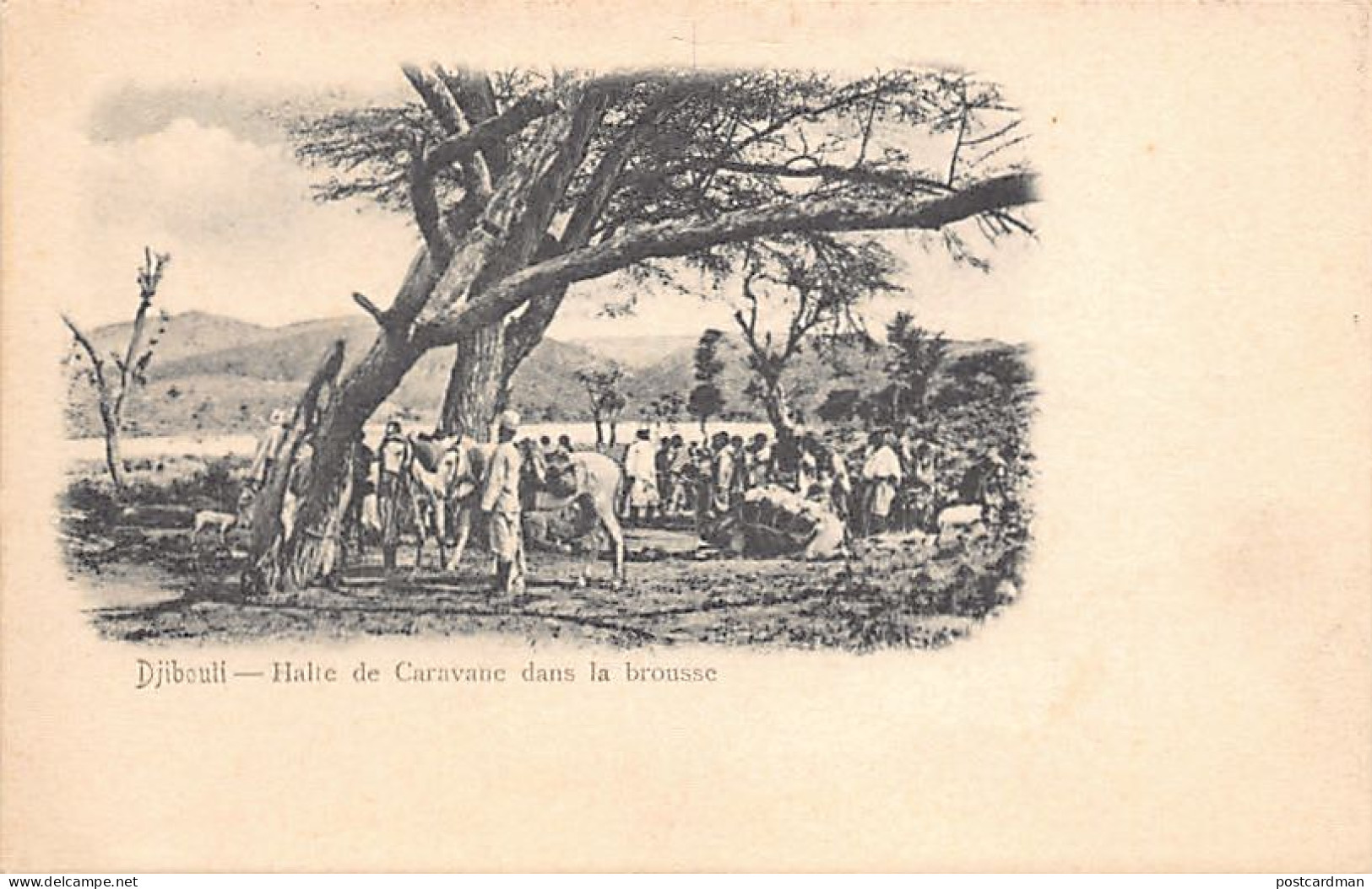 Djibouti - Halte De Caravane Dans La Brousse - Ed. Inconnu  - Djibouti