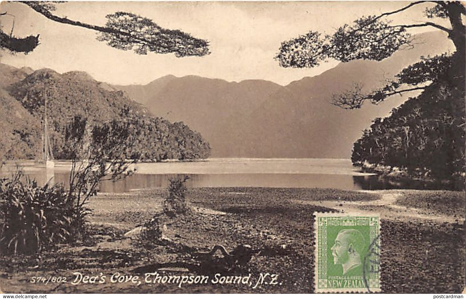 New Zealand - Dea's Cove, Thompson Sound - Publ. Tanner Bros.  - New Zealand