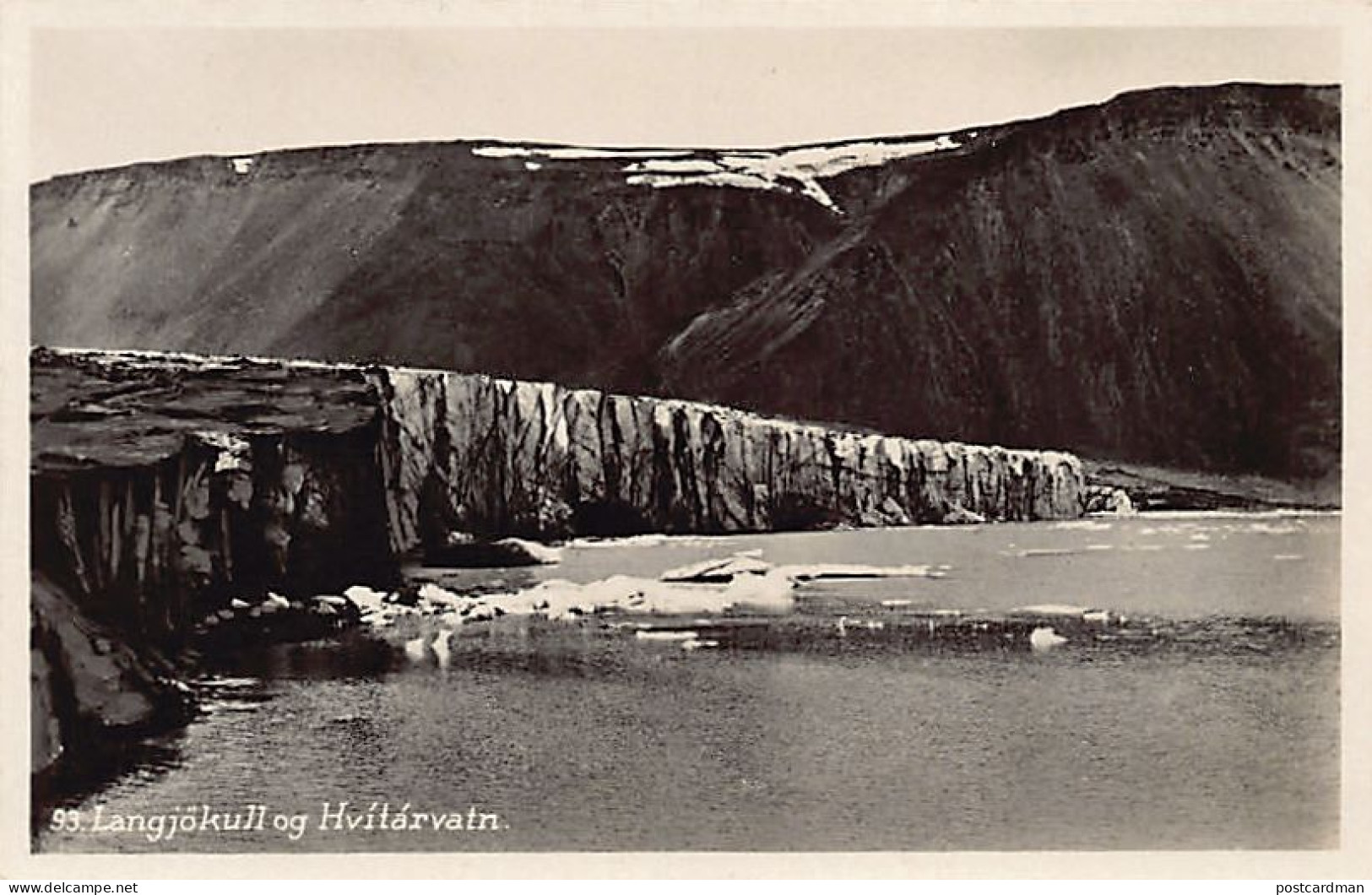 Iceland - Langjökull Og Hvítárvatn - Publ. Helgi Arnason 93 - Islande