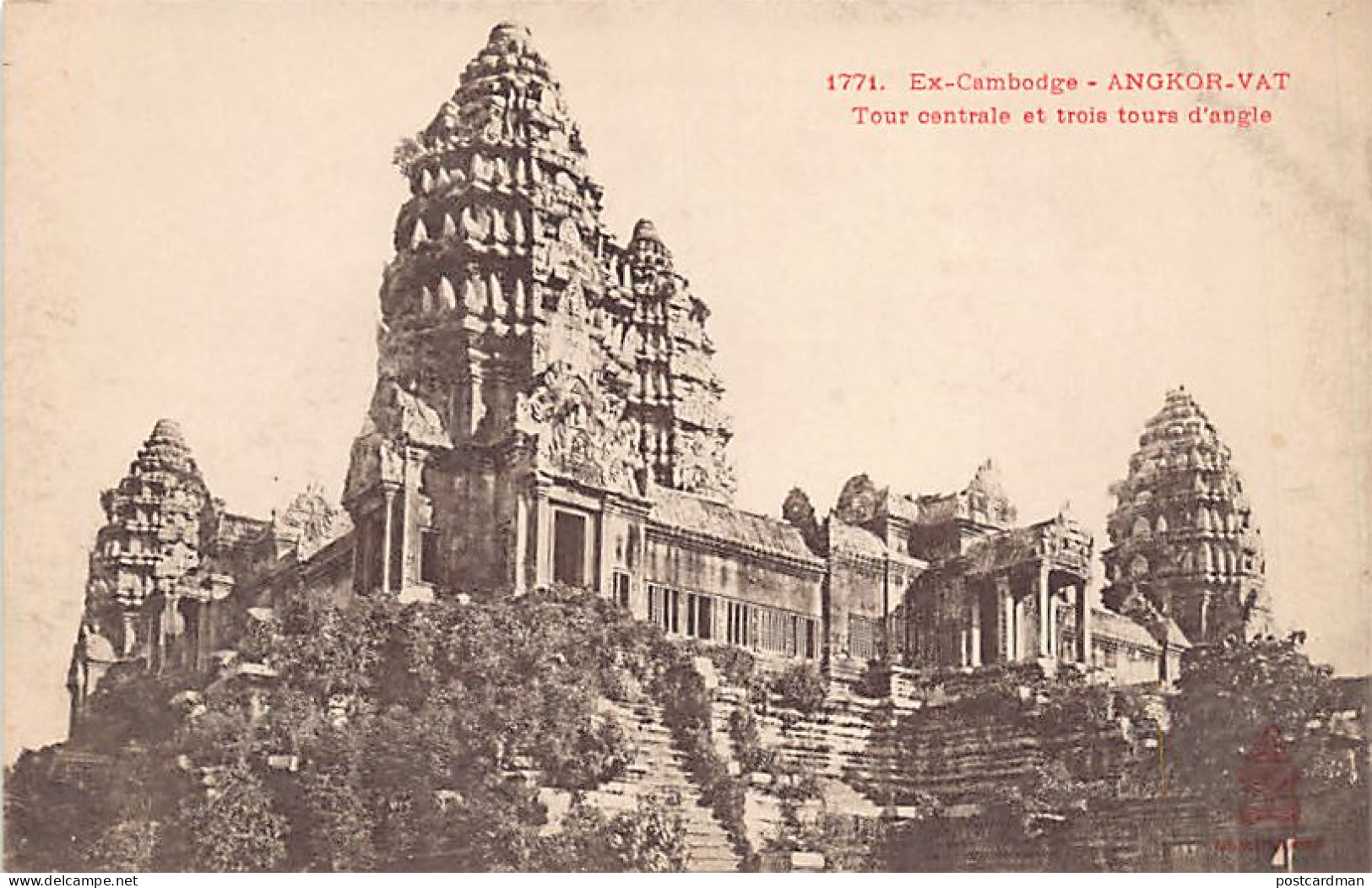 Cambodge - ANGKOR VAT - Tour Centrale - Ed. P. Dieulefils 1771 - Cambodia