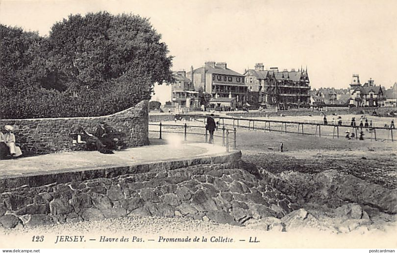 Jersey - Havre Des Pas - Promenade De La Collette - Publ. Levy L.L. 123 - Sonstige & Ohne Zuordnung