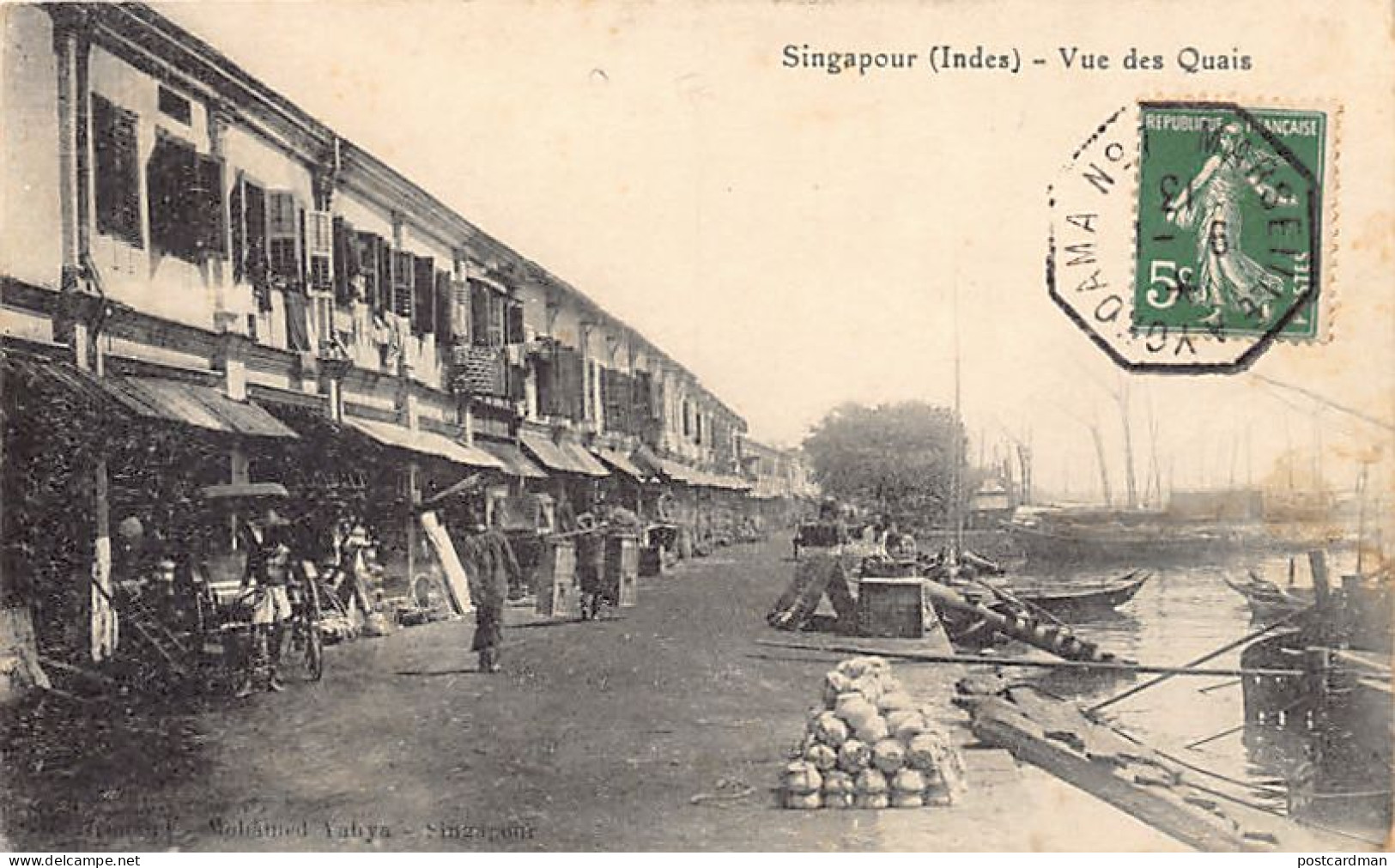 Singapore - View Of The Quays - Publ. H. Grimaud A M. Yahya  - Singapur