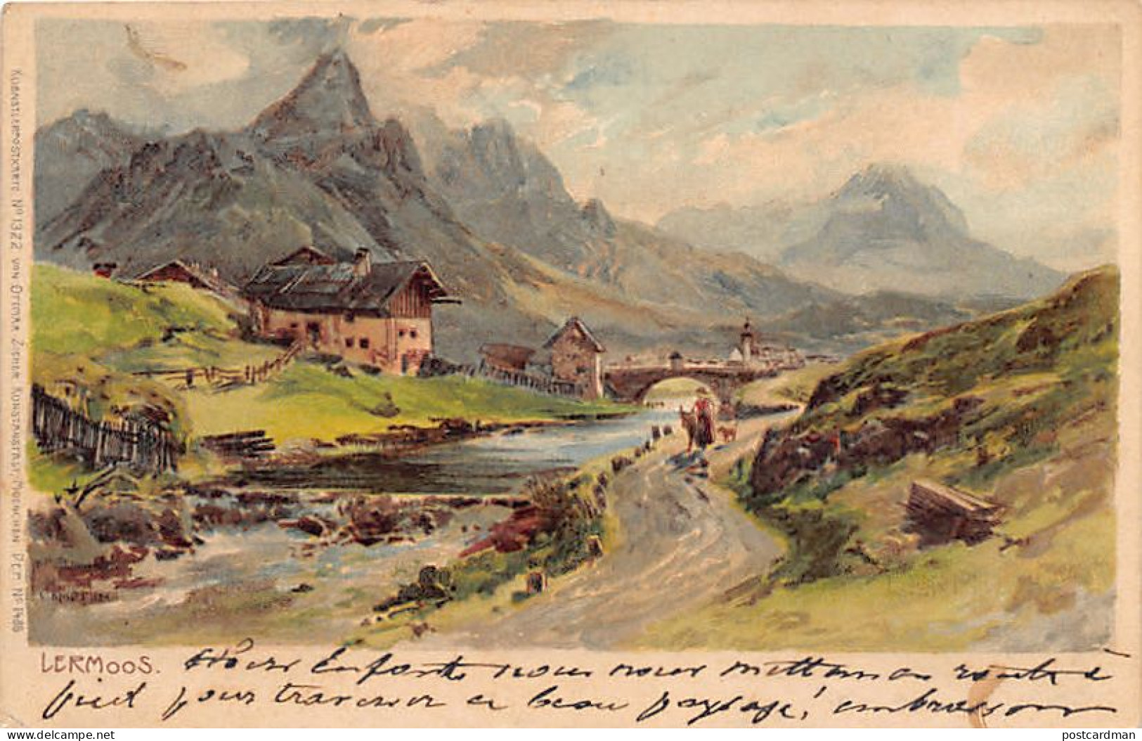 Österreich - Lermoos (T) Illustration Des Dorfes Und Der Umgebung - Lermoos
