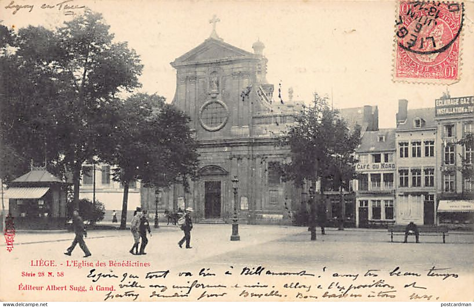 Belgique - LIÈGE - L'église Des Bénédictines - Ed. Albert Sugg Série 28 N. 58 - Liege