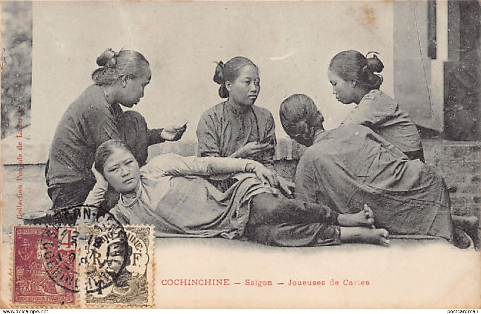 Viet-Nam - SAIGON - Joueuses De Cartes - Ed. Poujade De Ladevèze  - Viêt-Nam