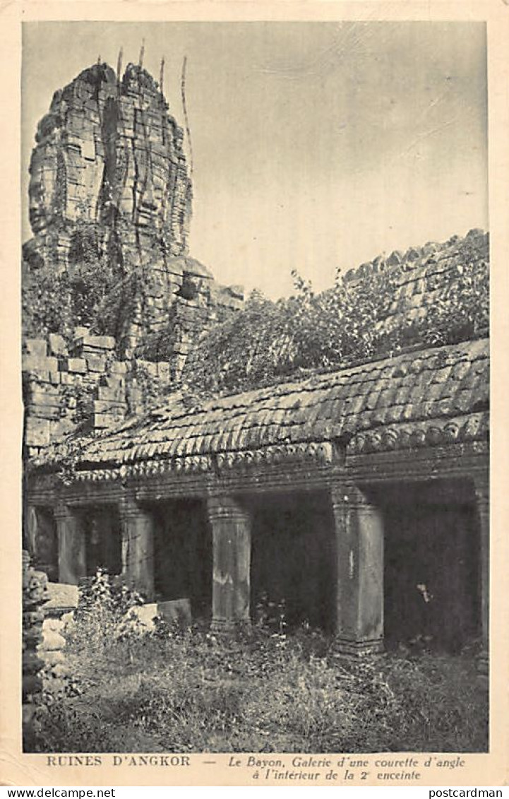 Cambodge - Ruines D'Angkor - Le Bayon, Galerie D'une Courette D'angle - Ed. Nadal 117 - Cambodge