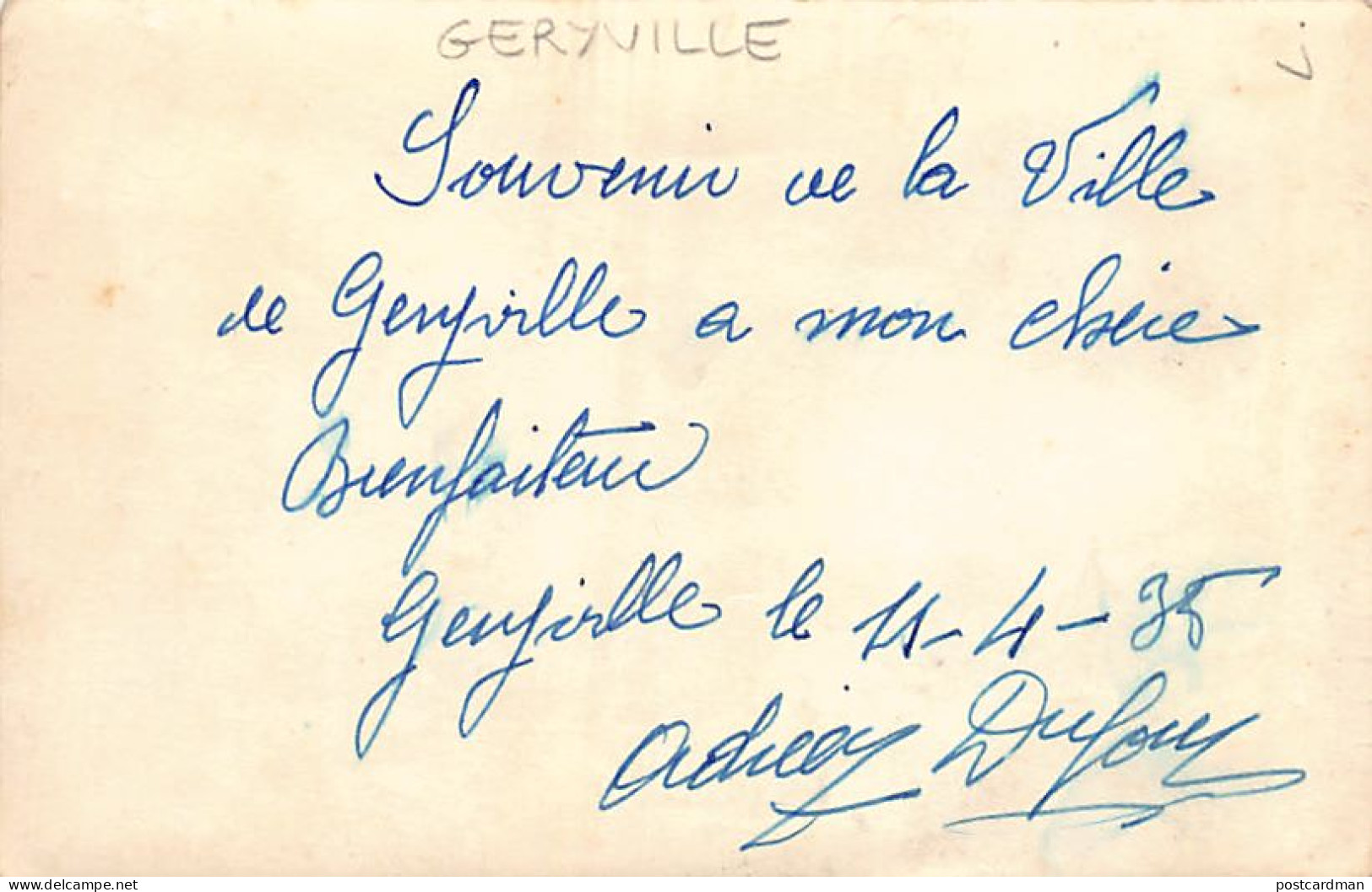 GÉRYVILLE El Bayadh - Vue Sous La Neige, 11 Avril 1935 - Autres & Non Classés