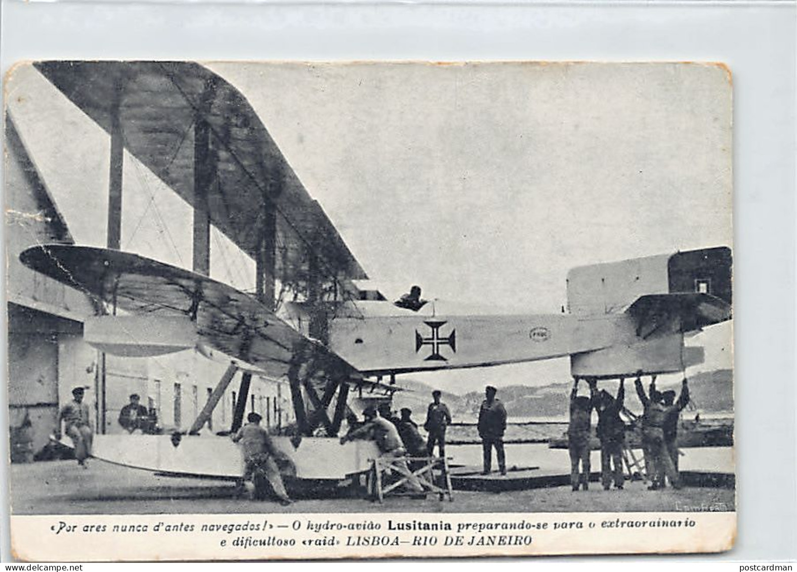 Brasil - LISBOA RIO - Aviaçao Hydro-Aviao Lusitania - Seaplane Lustiania. - Rio De Janeiro