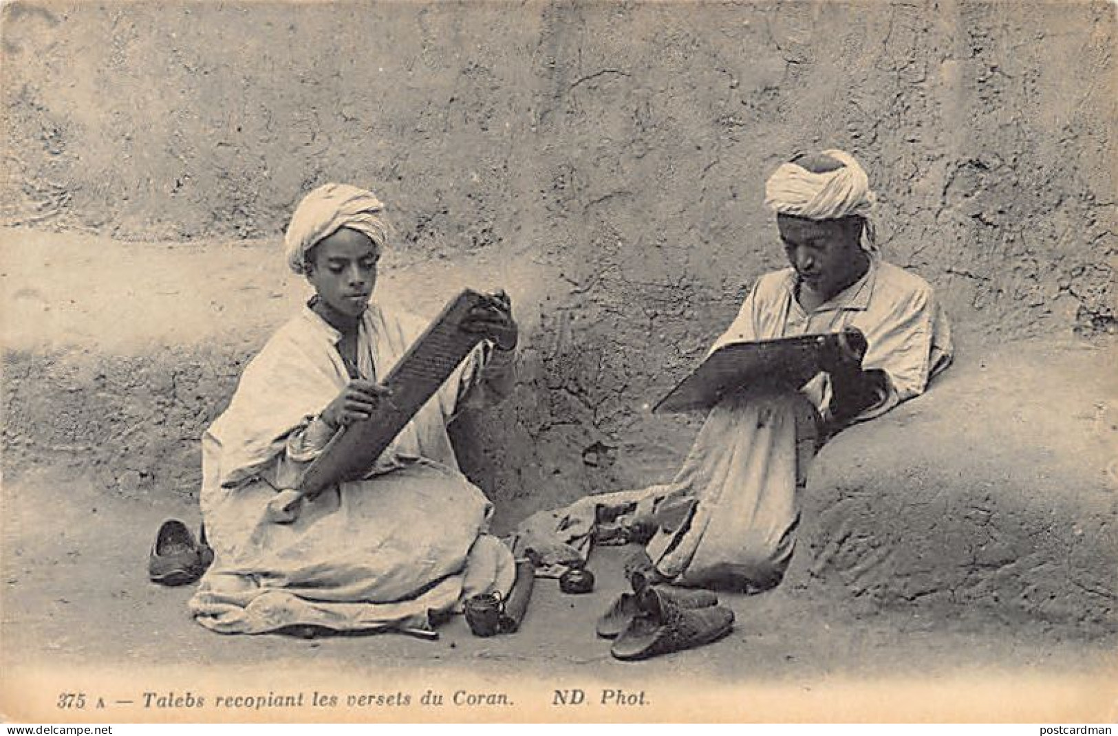 Algérie - Talebs Recopiant Les Versets Du Coran - Ed. Neurdein ND Phot. 375A - Autres & Non Classés