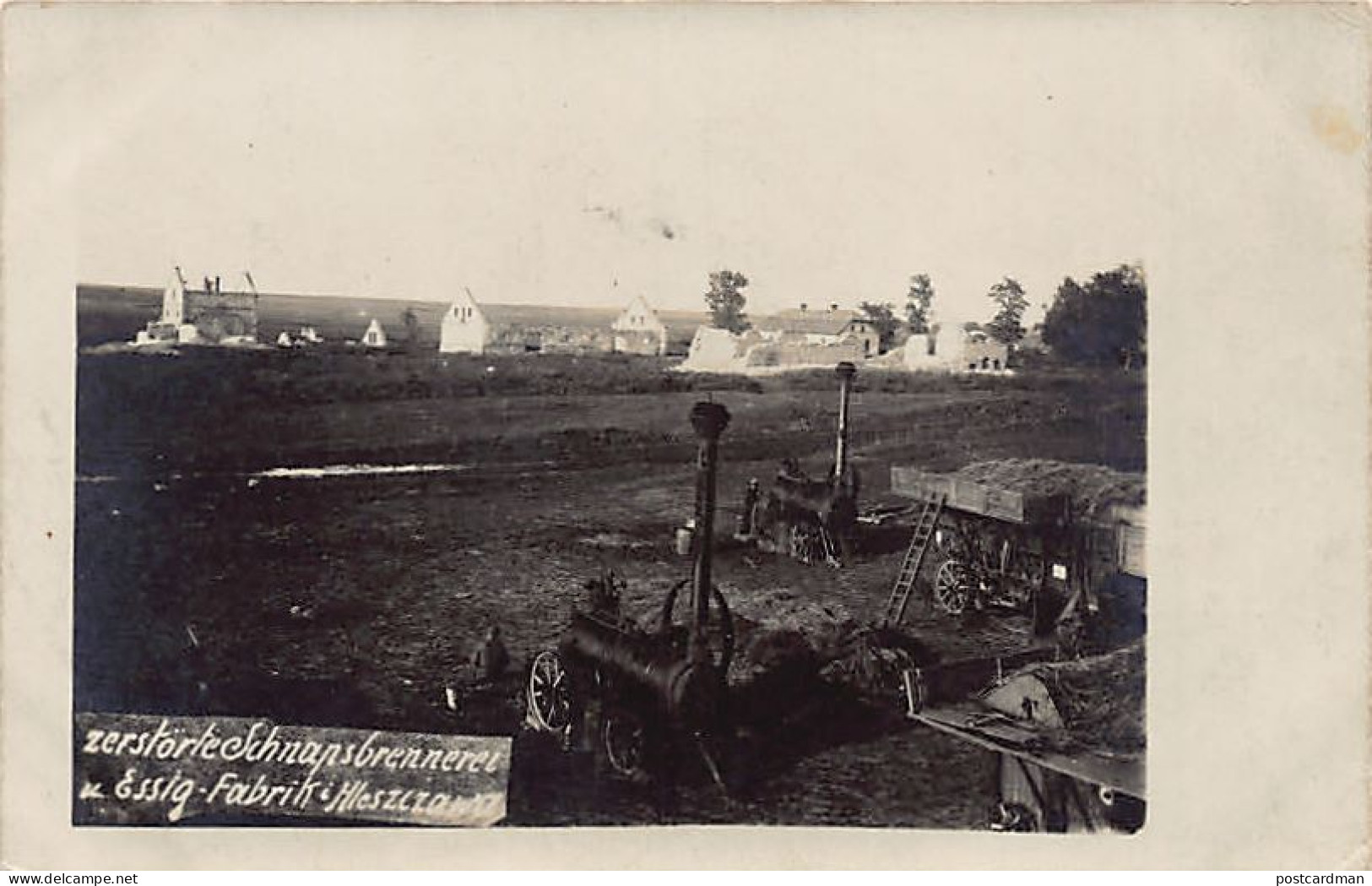 Ukraine - HLESZCZAWA - Destroyed Distillery & Vinegar Factory - REAL PHOTO - Publ. Unknown  - Ukraine