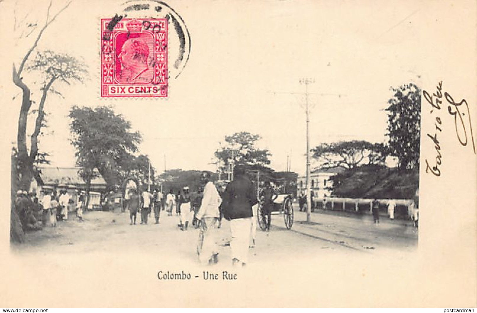 Sri Lanka - COLOMBO - A Street - Publ. In France  - Sri Lanka (Ceylon)